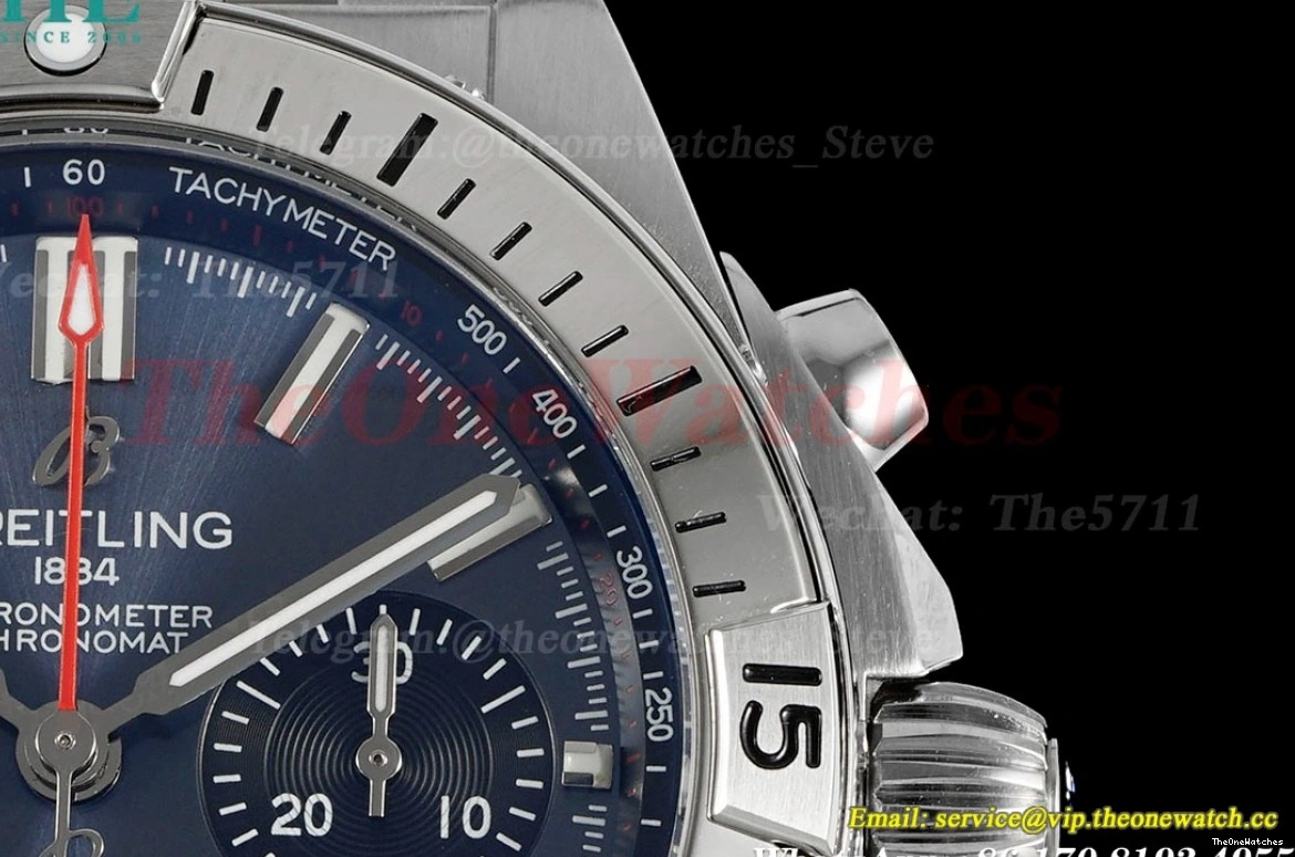 TF A7750 SS Stk B01 Chronomat Blue 42MM SS 0203